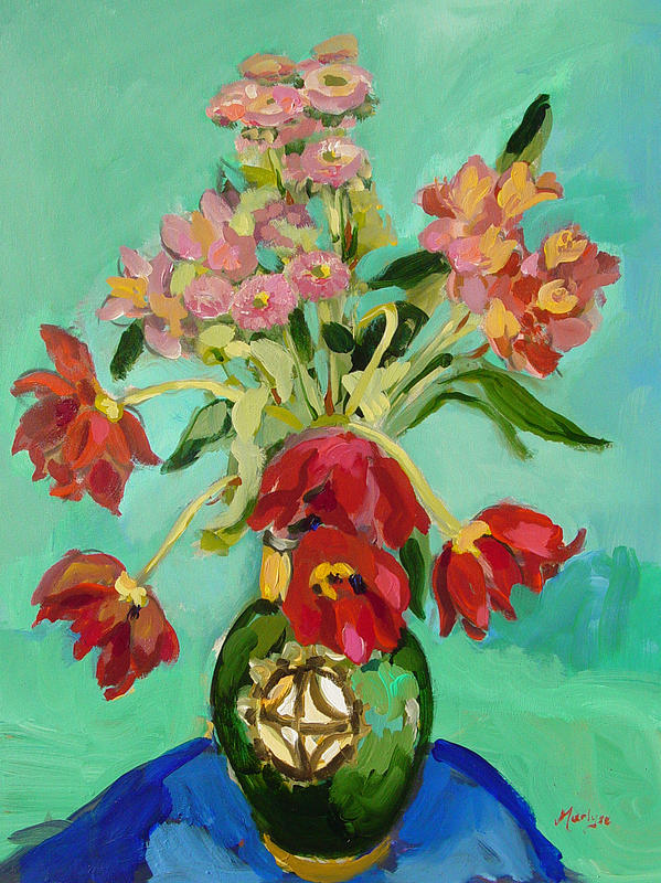 Moroccan Vase #2 Painting by Marlyse Ruess - Fine Art America