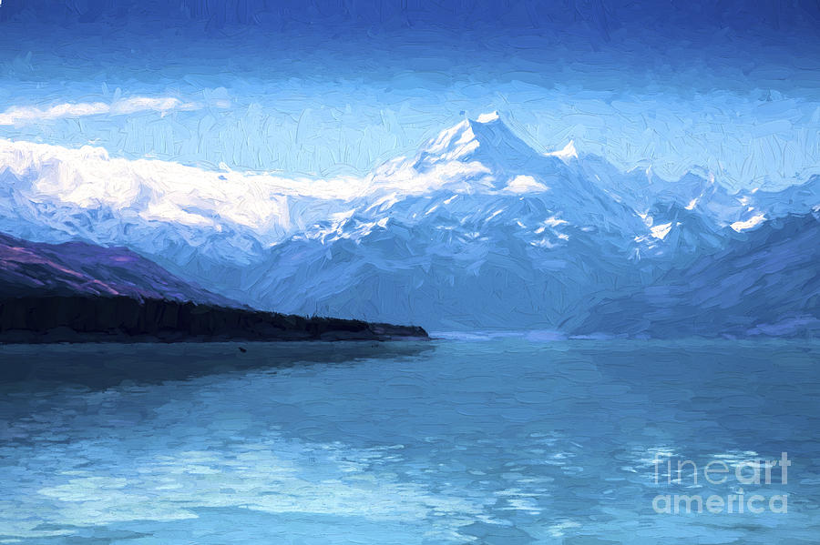 Mount Cook with Lake Pukaki #3 Photograph by Sheila Smart Fine Art Photography