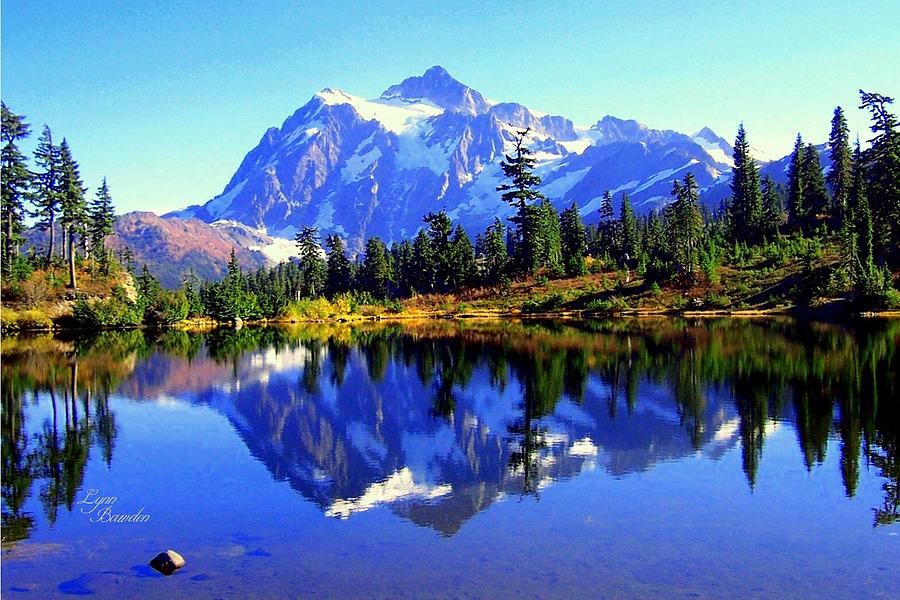 Mount Shuksan and Picture Lake Photograph by Lynn Bawden | Fine Art America