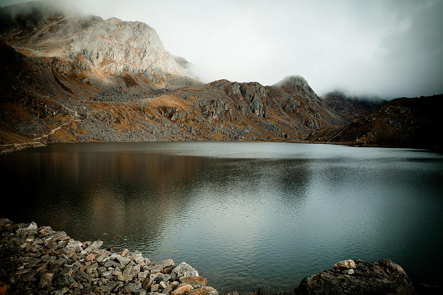 Mountain lake Gosaikunda Himalayas #2 Photograph by Raimond Klavins