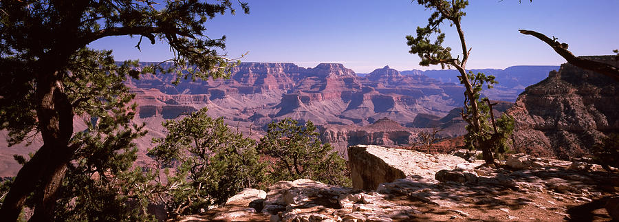 Grand Canyon National Park Photograph - Mountain Range, Mather Point, South #2 by Panoramic Images