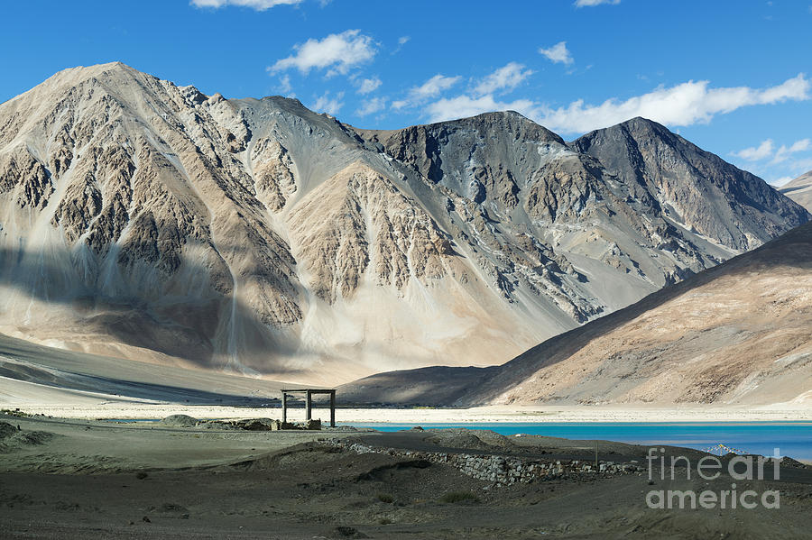 Nature Photograph - Mountains Pangong tso Lake Leh Ladakh Jammu and Kashmir India  #2 by Rudra Narayan  Mitra