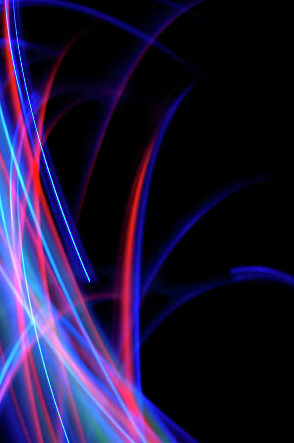 Abstract Photograph - Moving Lights #2 by Lawrence Lawry