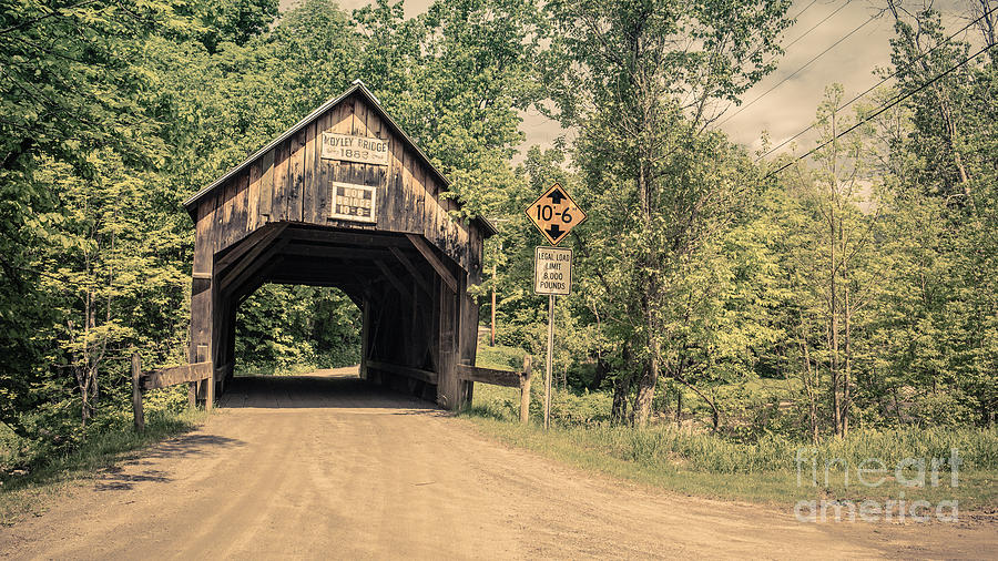Moxley Covered Bridge Chelsea Vermont #1 Photograph by Edward Fielding