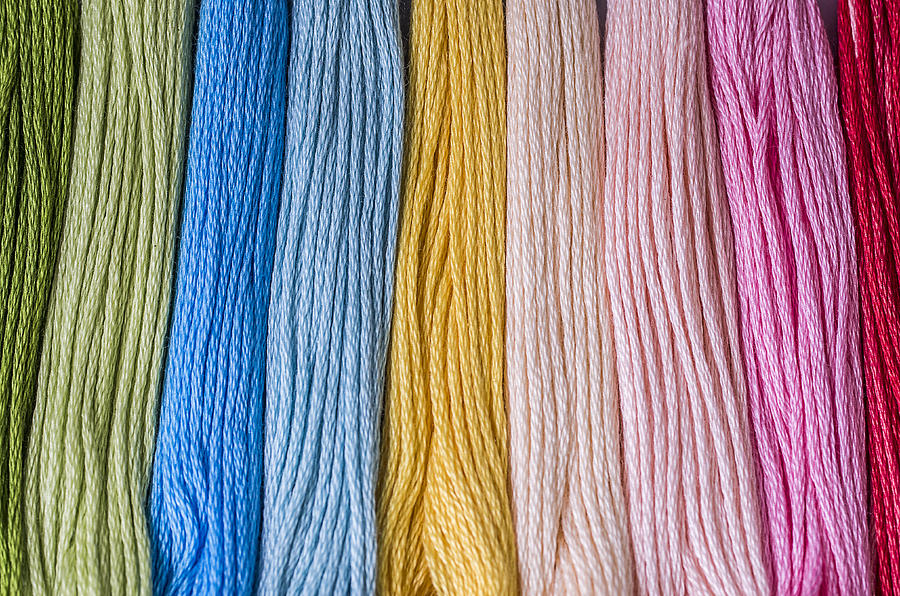 Multicolored floss #2 Photograph by Paulo Goncalves