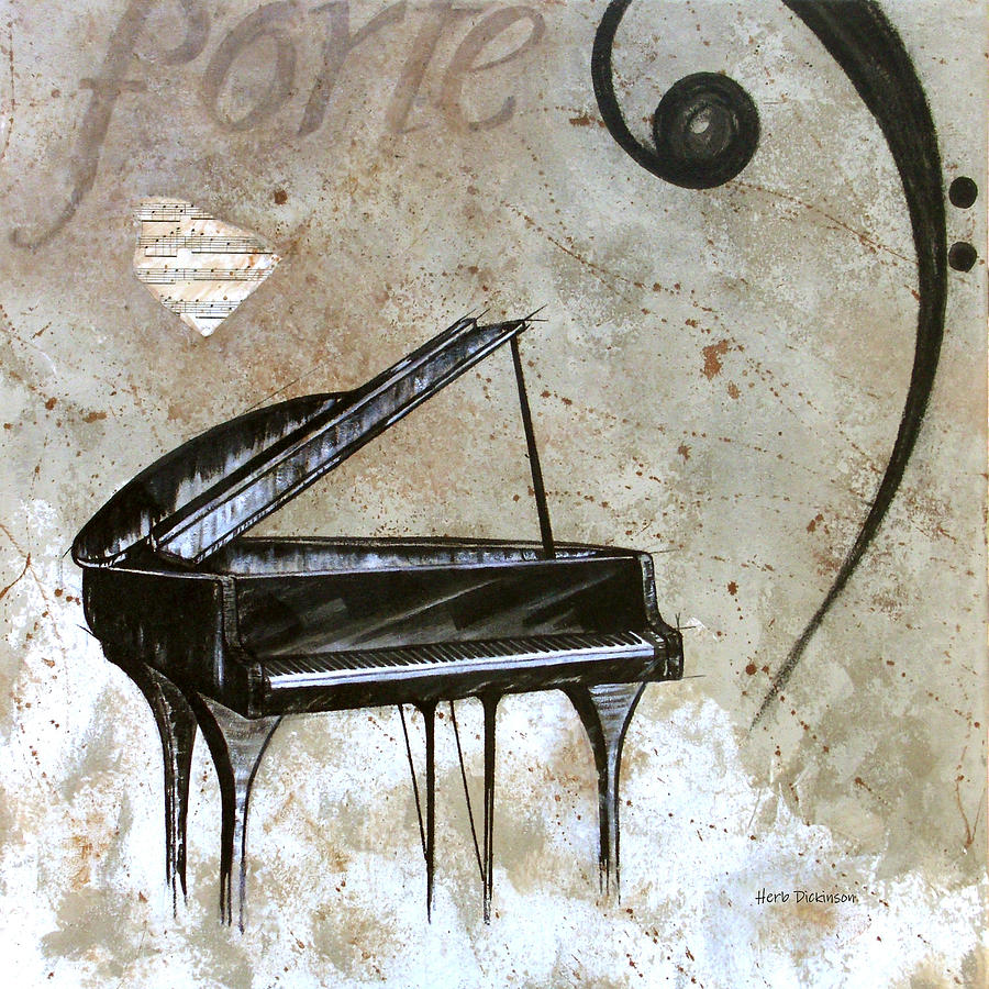 Musical Muse #2 Painting by Herb Dickinson