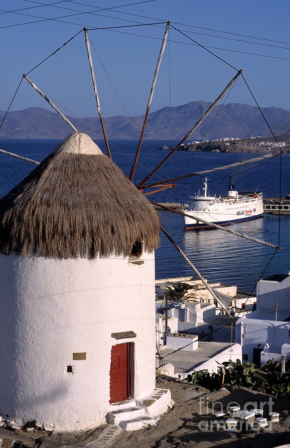 Old port in Mykonos Photograph by George Atsametakis