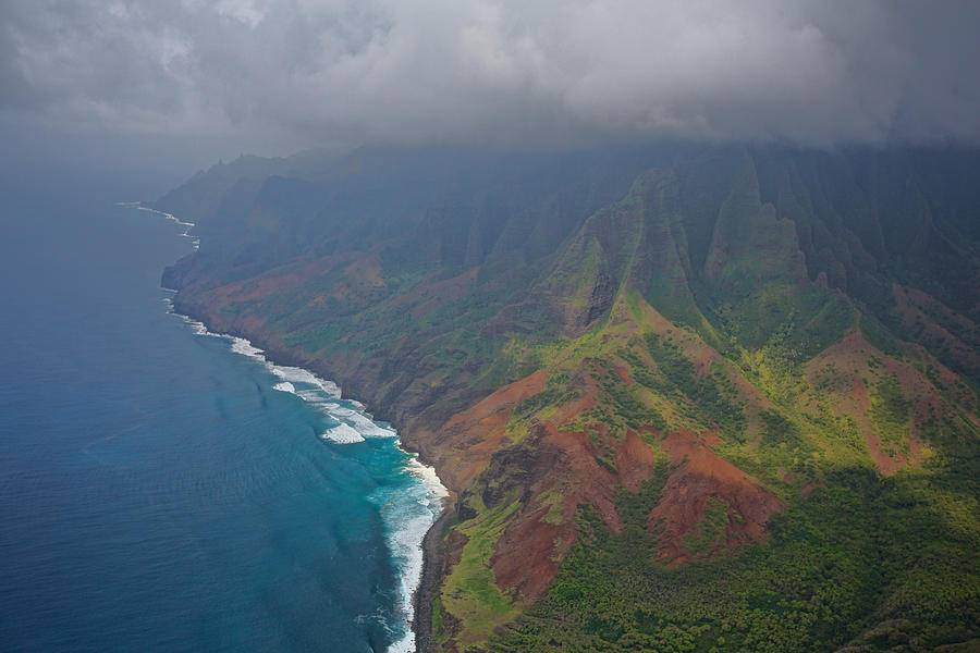 Nature Photograph - Na Pali Coast Kauai #4 by Steven Lapkin