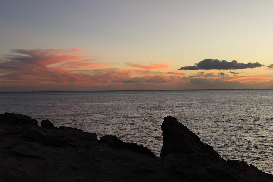 Sunset Photograph - Nanakuli Coast At Dusk #2 by Michael Kim