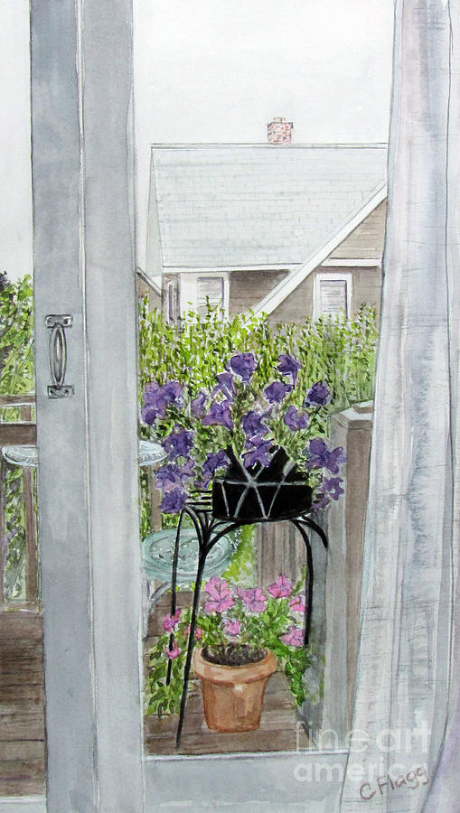 Nantucket Room View #2 Painting by Carol Flagg