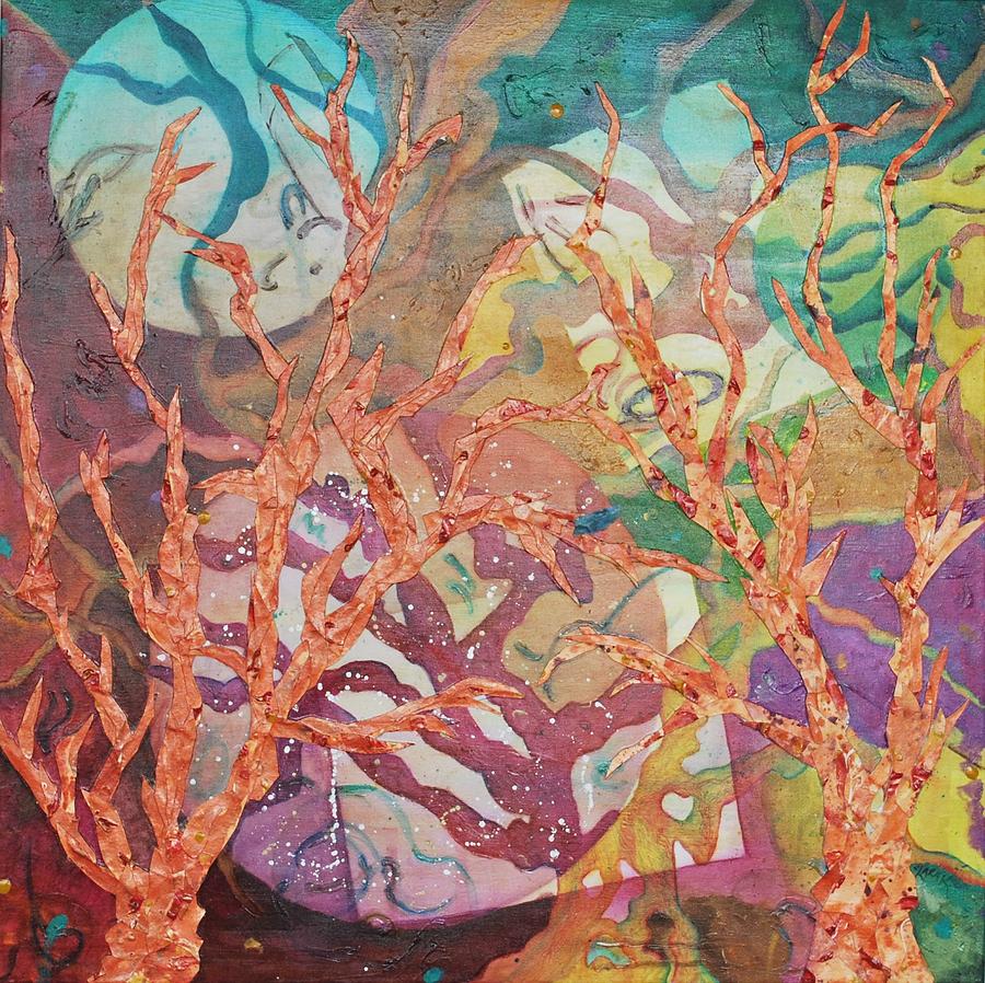 Tree Painting - Naranja Trails by Clara K Johnson