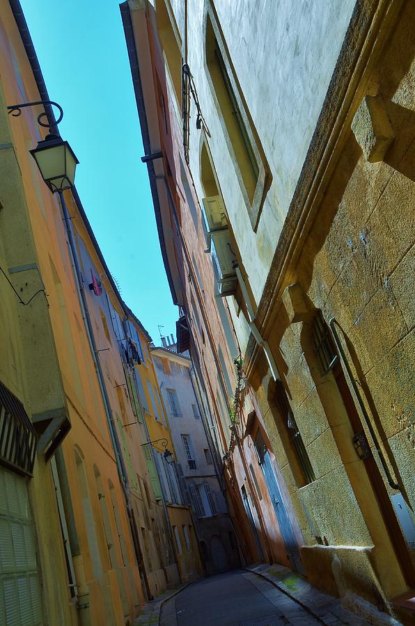 Narrow street in Aix en Provence #2 Photograph by Dany Lison