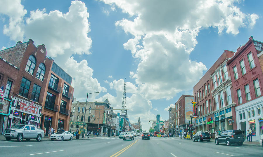 Nashville Tennessee downtown skyline and streets #2 Photograph by Alex Grichenko