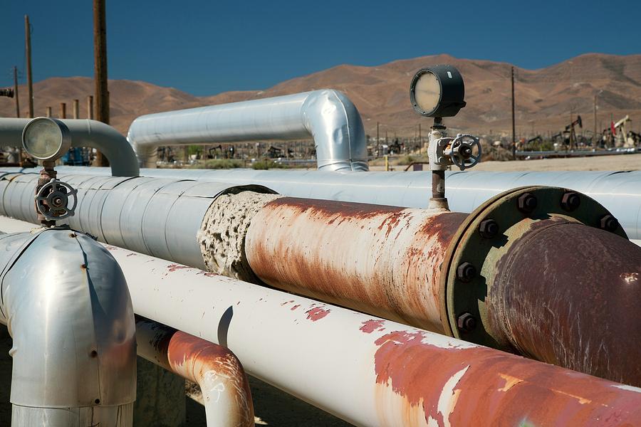 Pipe Photograph - Natural Gas Pipelines #2 by Jim West