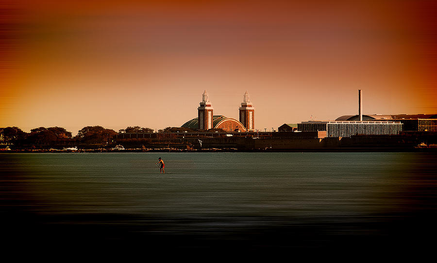 Navy Pier in color Photograph by Milena Ilieva