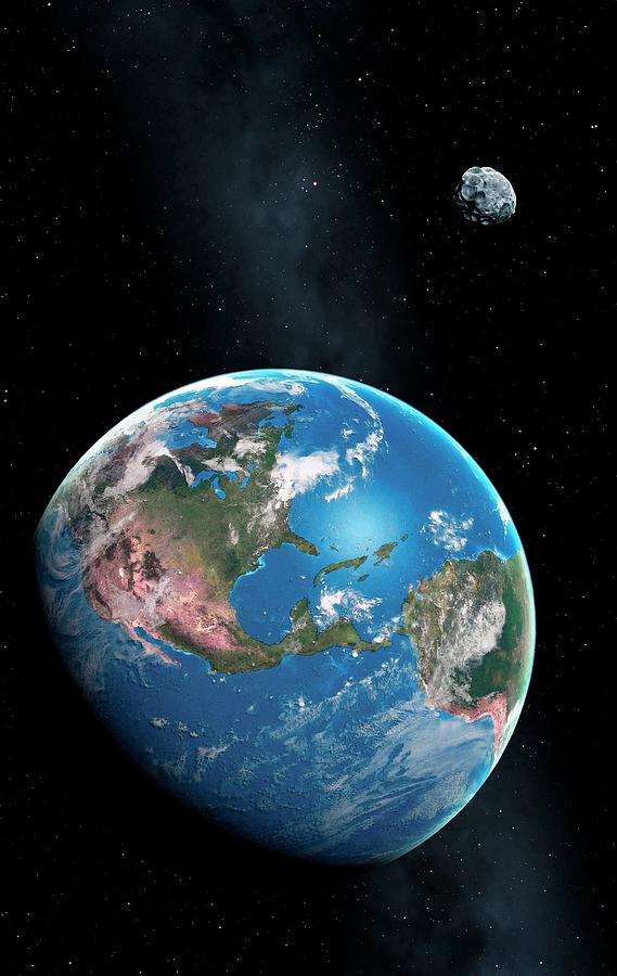 Near-earth Asteroid #2 Photograph by Mark Garlick/science Photo Library