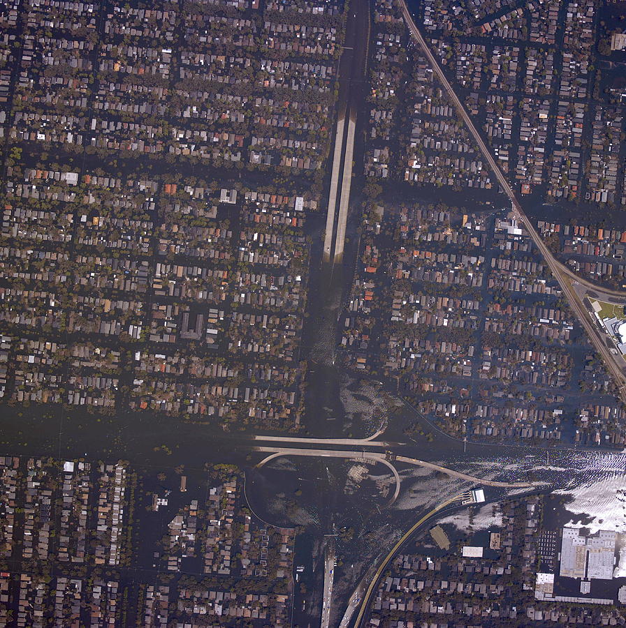 New Orleans After Hurricane Katrina #2 Photograph by Noaa/science Photo Library