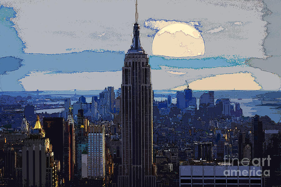 New York City #2 Mixed Media by Celestial Images