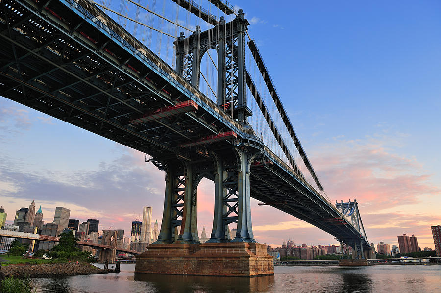 New York City Manhattan Bridge #2 Photograph by Songquan Deng