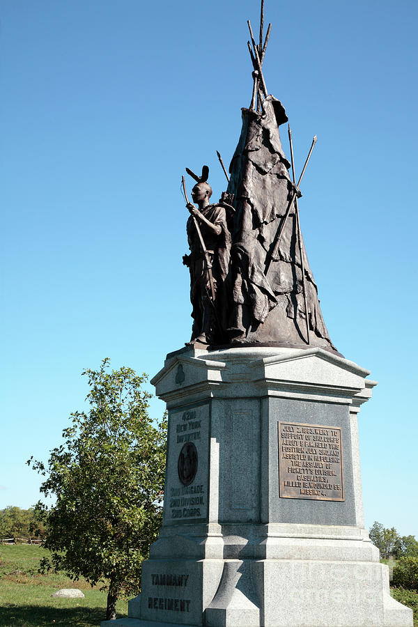 New York Infantry Monument at Gettysburg #2 Photograph by William Kuta