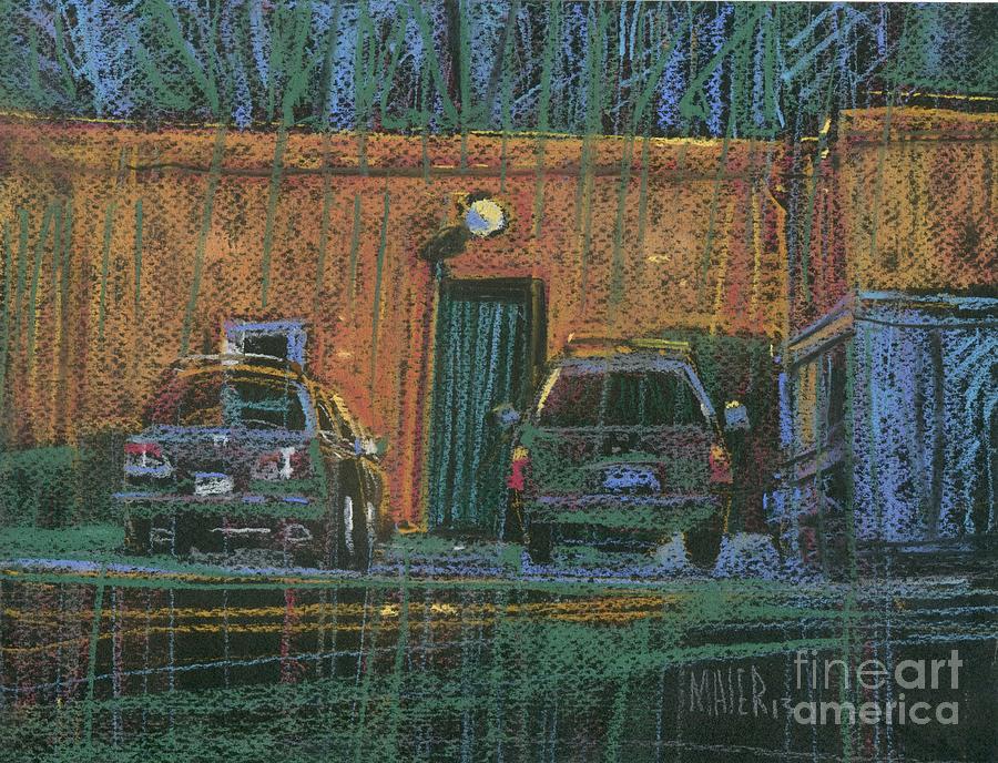 Car Painting - Next Door #1 by Donald Maier