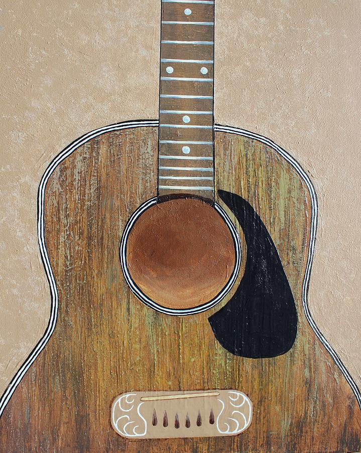 Guitar Still Life Painting - No Strings Attached by Steve  Hester