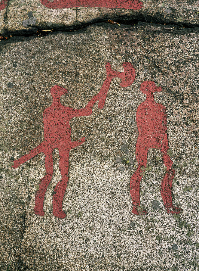 Carving Photograph - Nordic Bronze Age Petroglyph #2 by Bjorn Svensson/science Photo Library
