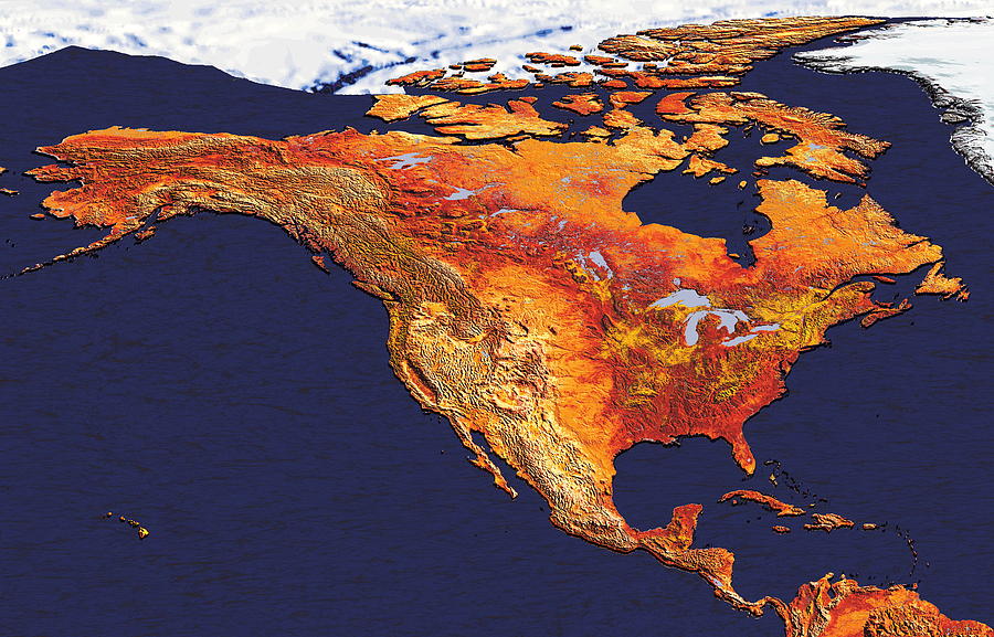 North America #2 Photograph by Dynamic Earth Imaging/science Photo Library