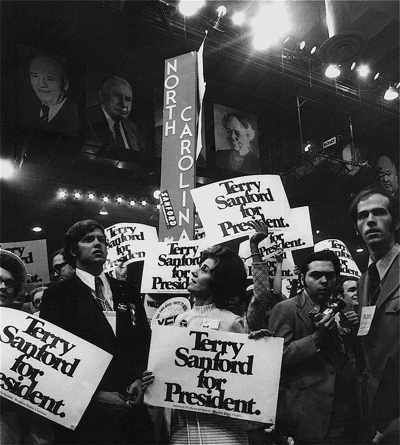 North Carolina Delegation Democratic Natl Convention Miami Beach Florida 1972 #1 Photograph by David Lee Guss