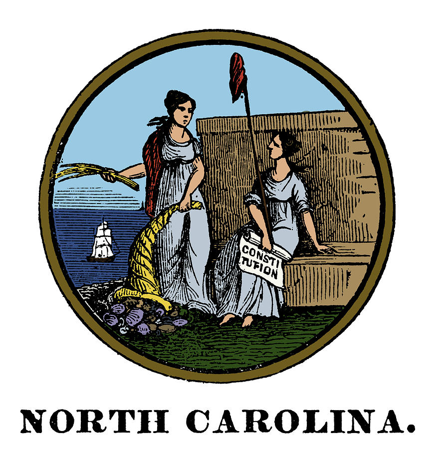 North Carolina State Seal #2 Painting by Granger