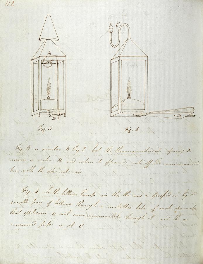 Notes On Davy Safety Lamp #2 Photograph by Royal Institution Of Great Britain