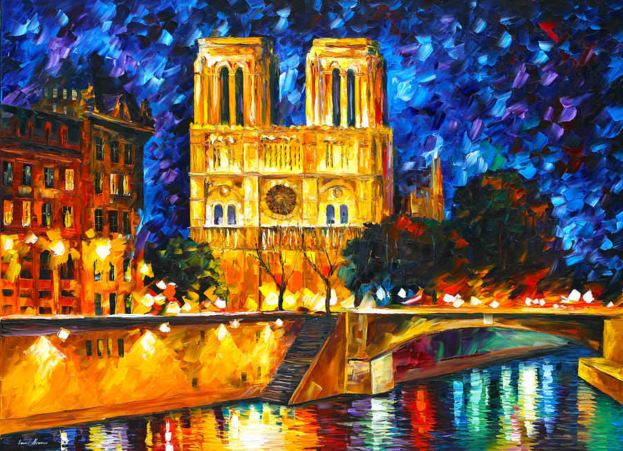 Notre Dame De Paris Painting by Leonid Afremov