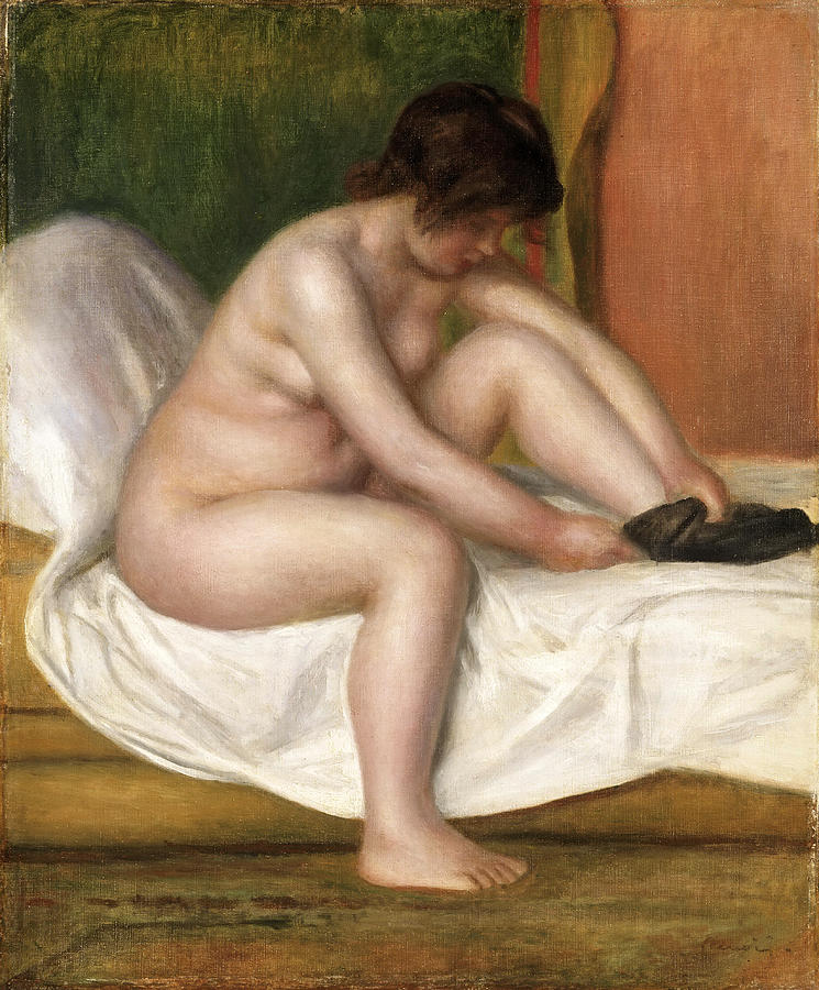 Nude On The Grass By Pierre Auguste Renoir