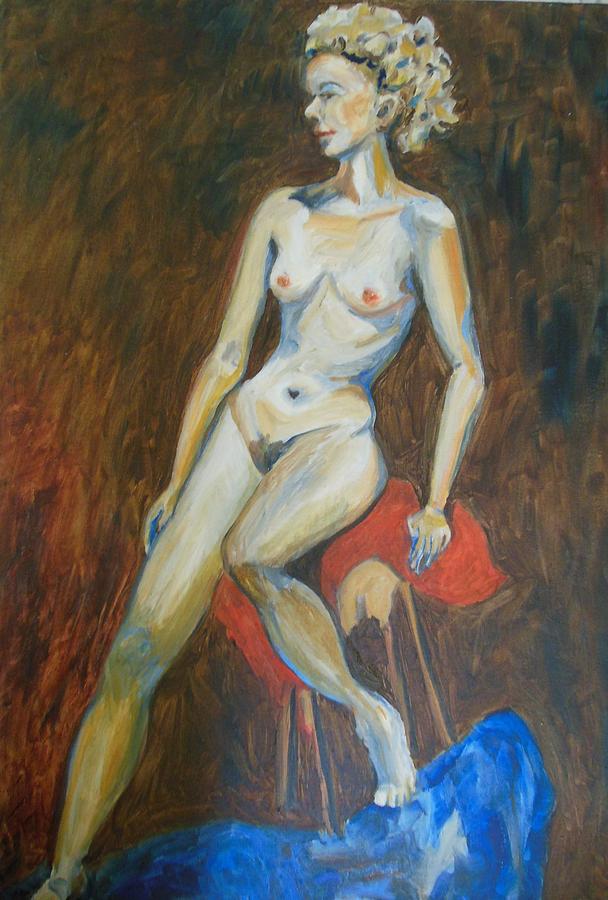 Nude So Delicate #2 Painting by Esther Newman-Cohen