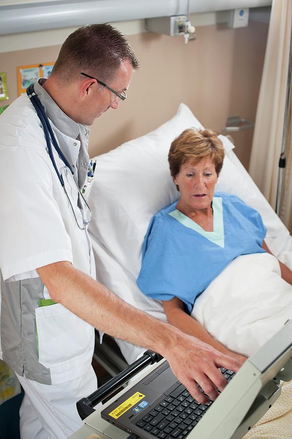 Nurse And Patient #2 by Arno Massee/science Photo Library