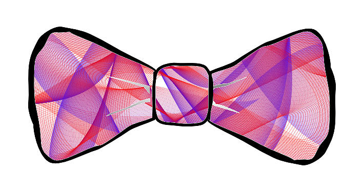 Nuttings Original Bow Tie Design #2 Painting by Bruce Nutting