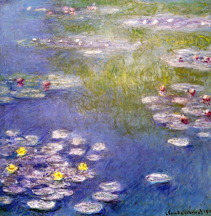 Nympheas At Giverny Painting by Claude Monet