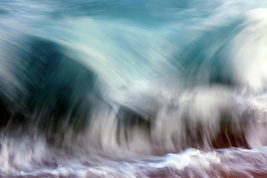 Ocean Wave Blurred By Motion  Hawaii #2 Photograph by Vince Cavataio