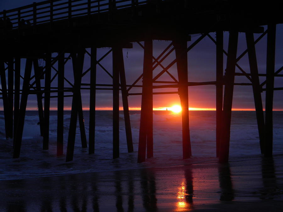 Oceanside Pier Sunset #2 Photograph by Eric Johansen