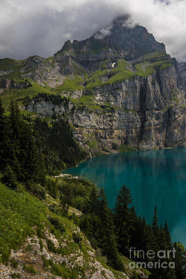 Oeschinensee - Swiss Alps - Switzerland #1 Photograph by Gary Whitton