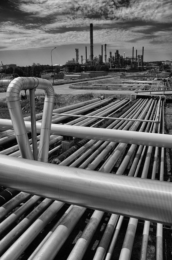 Oil And Gas Refinery #2 Photograph by Christian Lagereek