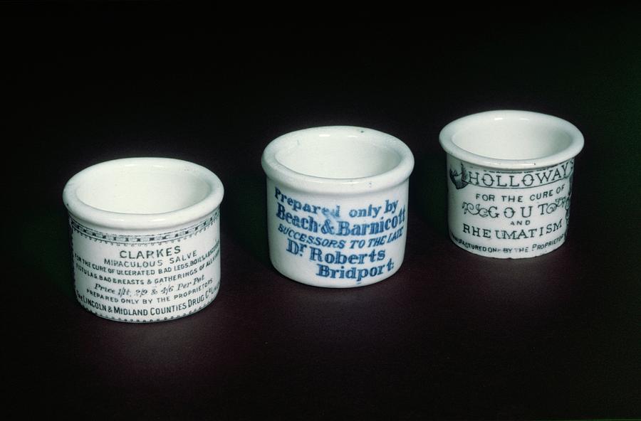 Ointment Pots #2 Photograph by Science Photo Library