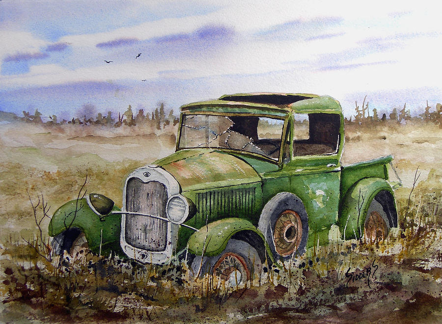 Transportation Painting - Old 29 #2 by Sam Sidders