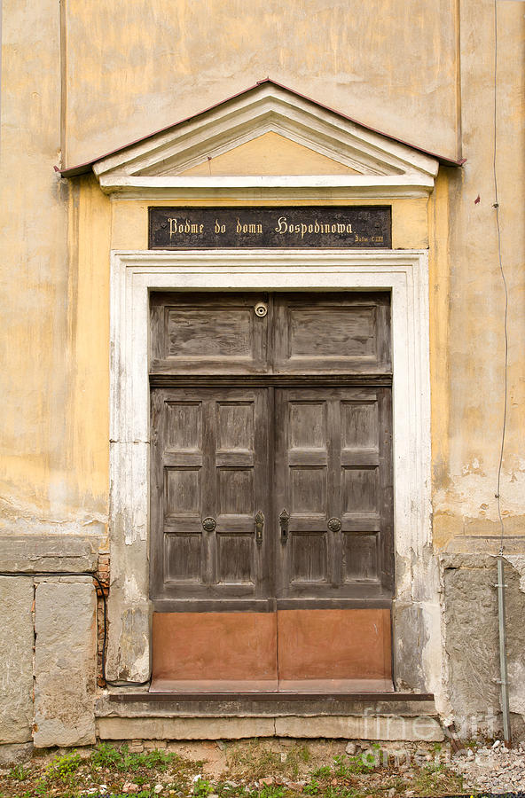 Old church door #2 Photograph by Les Palenik