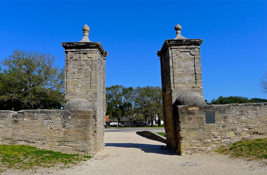 Old City Gates of St. Augustine Photograph by Denise Mazzocco
