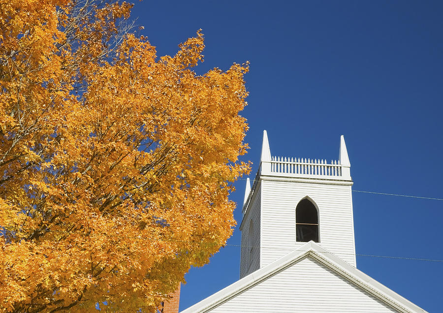 Old Country Church In Fall Photograph by Keith Webber Jr - Fine Art America