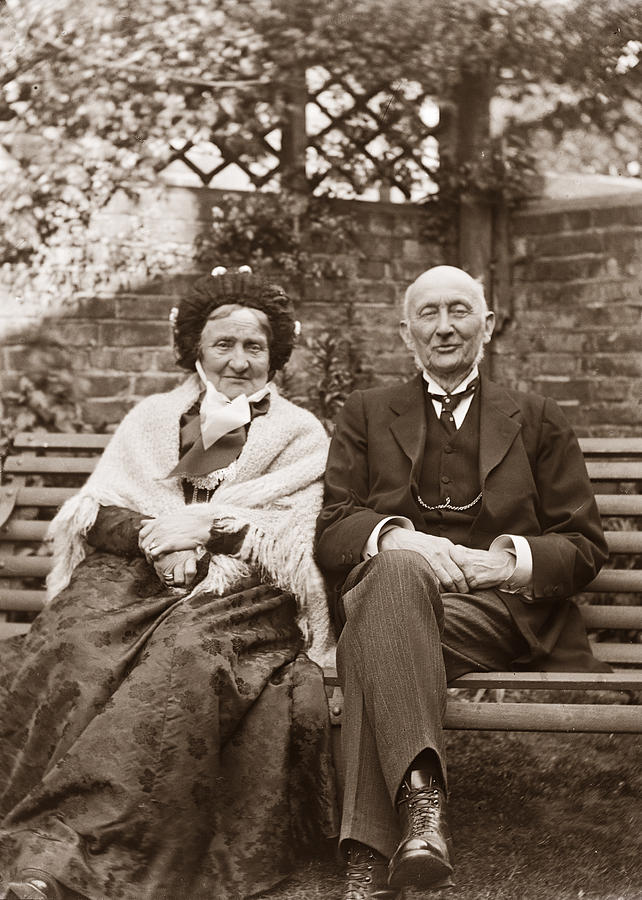 Old couple Photograph by Photographer unknown