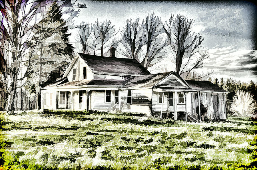 Old Farm House #2 Photograph by Jim Lepard