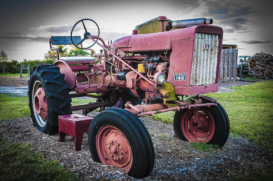 Old Farm Tractor Farmall 140 IH #2 Photograph by Rich Franco