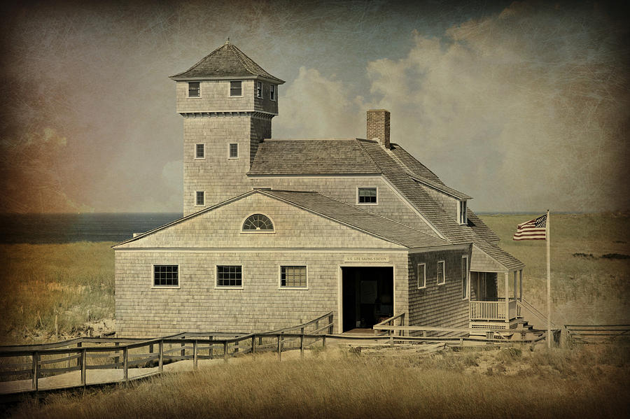 Nature Photograph - Old Harbor Lifesaving Station -- Cape Cod #2 by Stephen Stookey